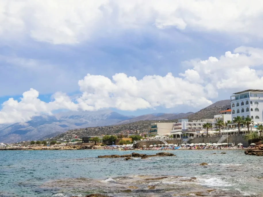 Hersonissos - widok na miasto od strony morza